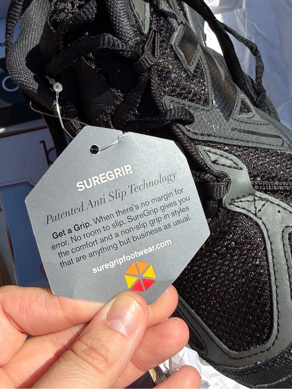 New Balance Black SUPERGRIP Sneakers - Picture 3 of 5